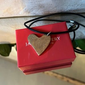 Brand New Rare James Avery Bronze Heart Necklace
